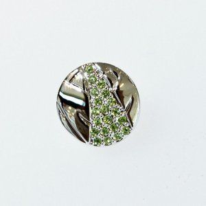 July 2025 FLASH SALE Swarovski Swan Signed Crystal "Bamboo" Tack Pin NEW